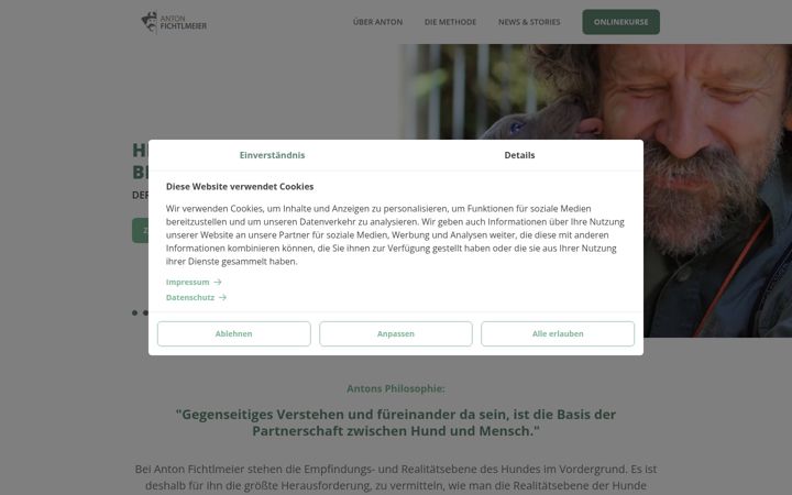 Screenshot of fichtlmeier.de