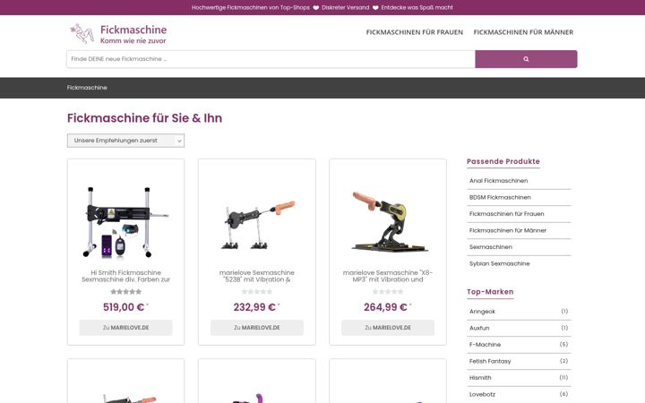 Screenshot of fickmaschine.org