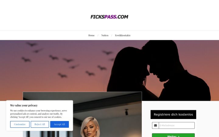 Screenshot of fickspass.com