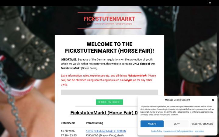 Screenshot of fickstutenmarkt.de