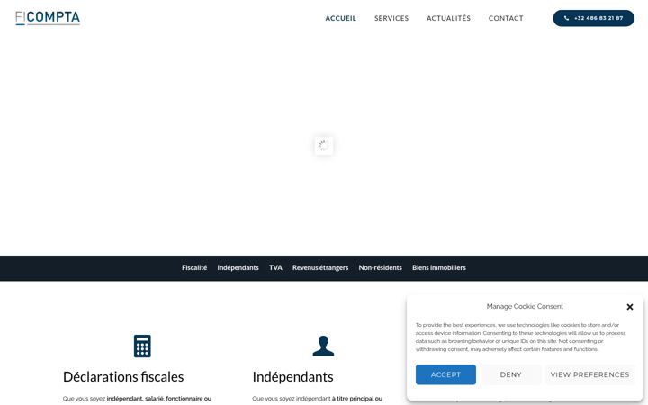 Screenshot of ficompta.be