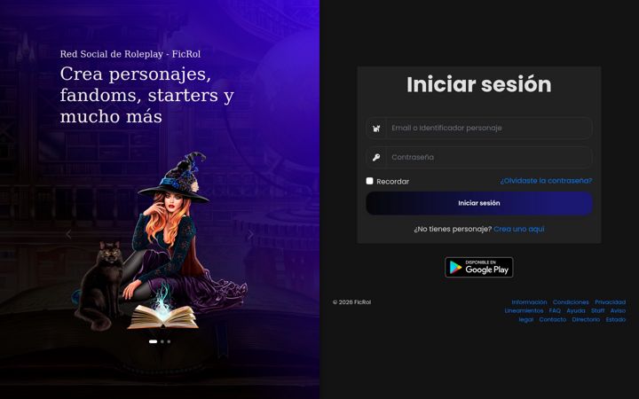 Screenshot of ficrol.com