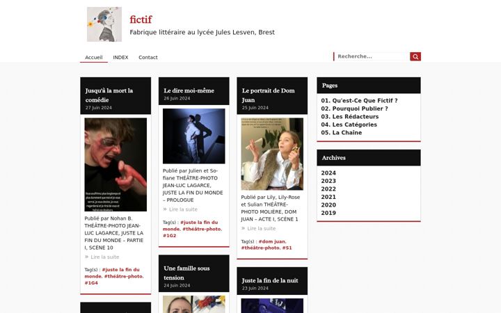 Screenshot of fictif.fr