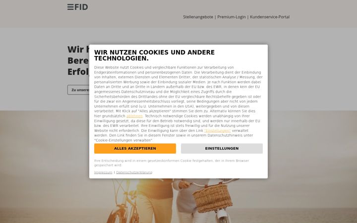 Screenshot of fid-verlag.de