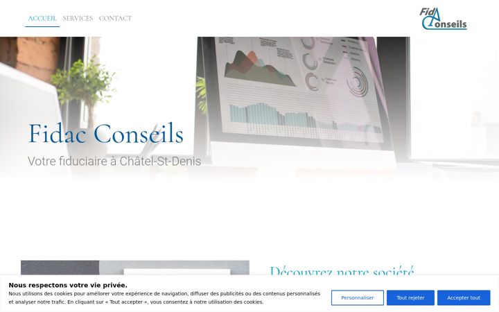 Screenshot of fidac-conseils.ch