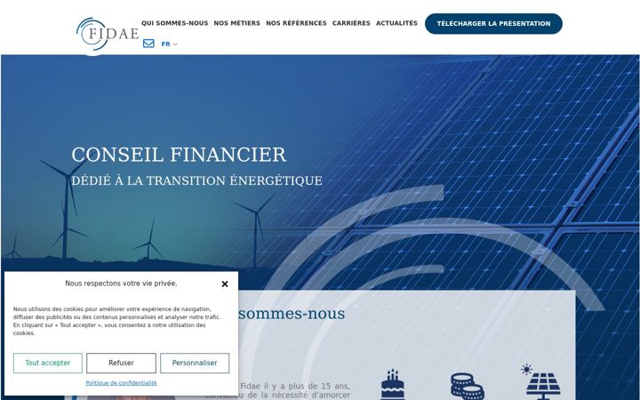 Screenshot of fidae.fr