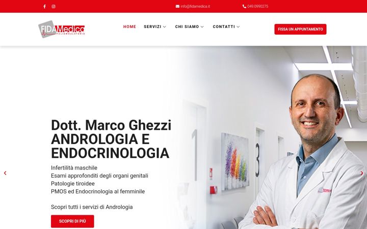 Screenshot ta' fidamedica.it