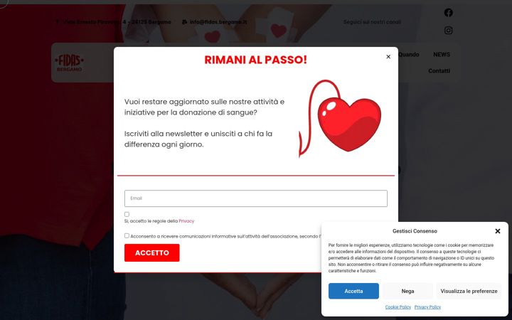Screenshot ta' fidas.bergamo.it