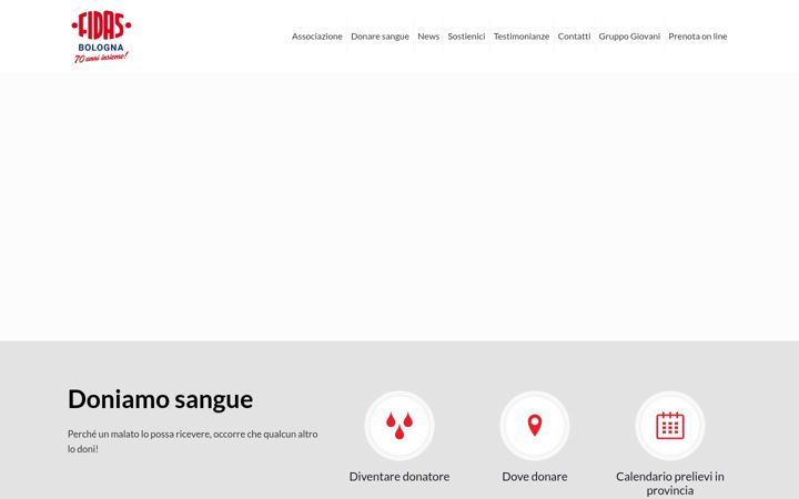 Skærmbillede af fidasbologna.org