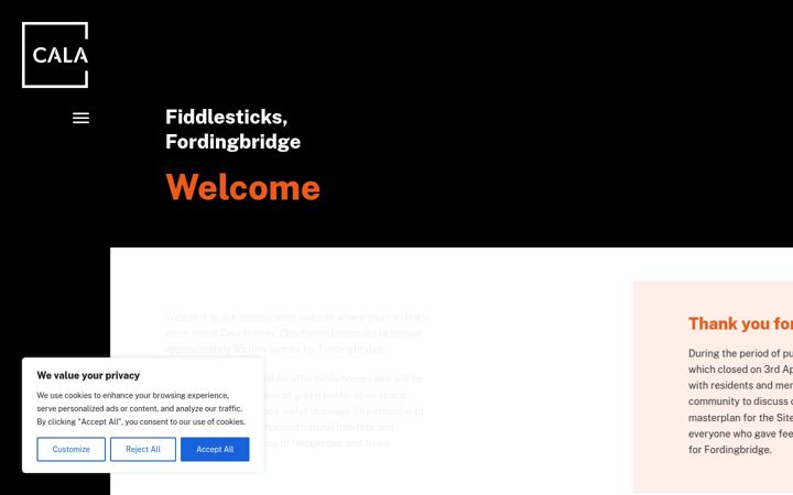 Screenshot of fiddlesticksconsultation.co.uk