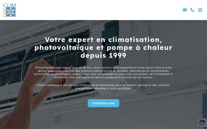 Screenshot of fide-clim.fr