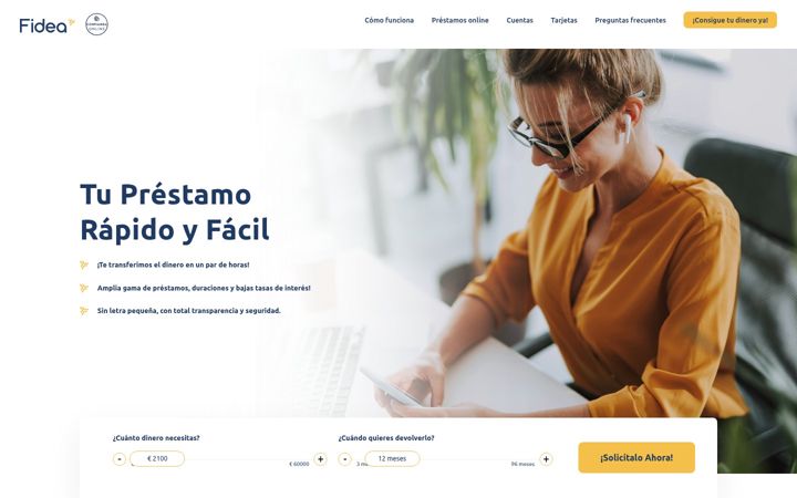 Screenshot of fidea.es