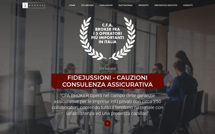 Screenshot of fideiussioniecauzioni.biz