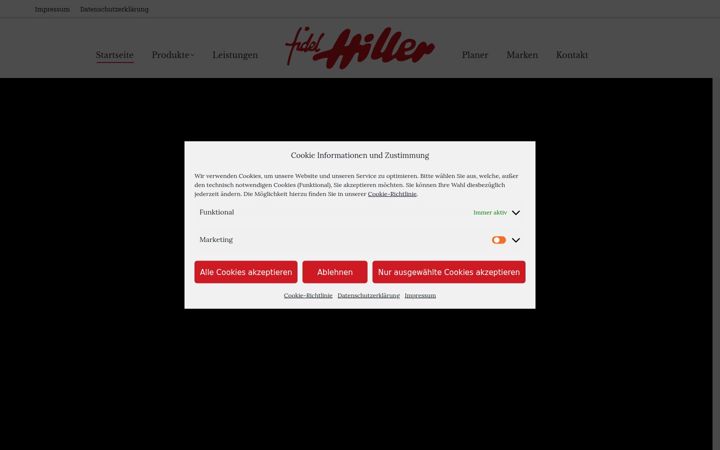 Snímek obrazovky fidel-hiller.de