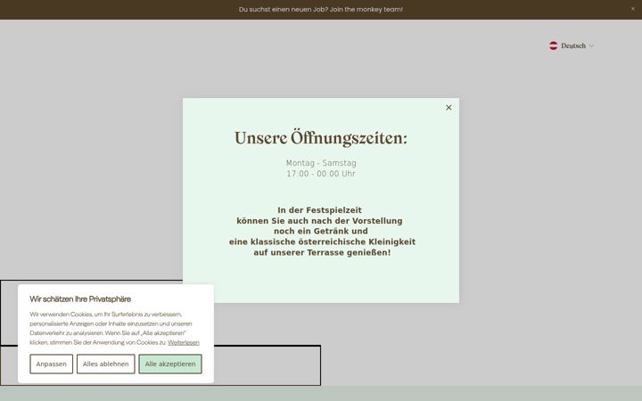Screenshot of fideleraffe.at