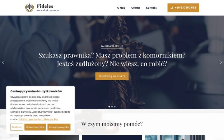 Screenshot of fideles.com.pl