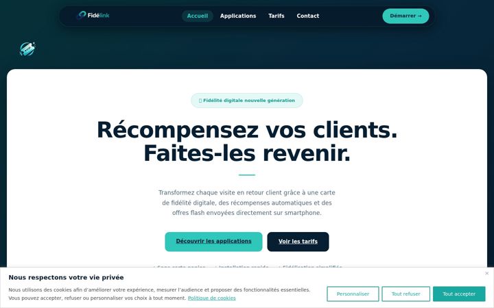 Screenshot of fidelink.fr