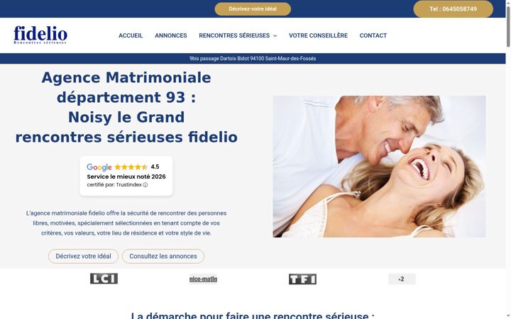 Screenshot of fidelio-93.fr