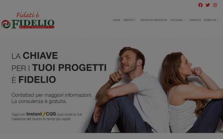 Screenshot of fidelioprestiti.it