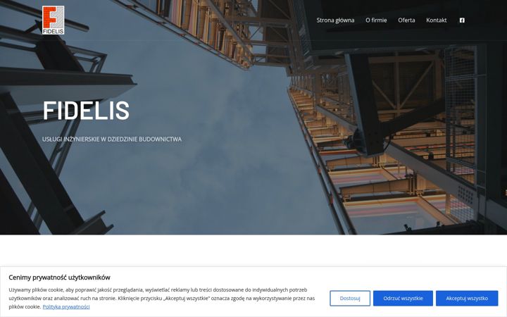 Screenshot of fidelis-budownictwo.pl