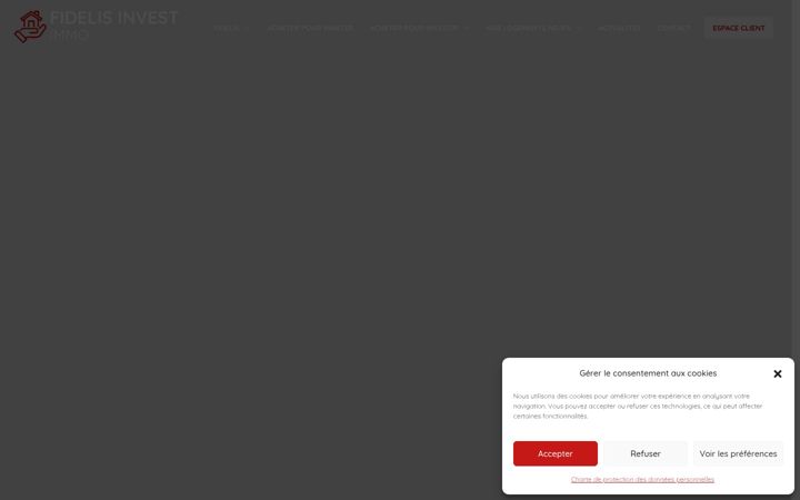 Screenshot of fidelisinvestimmo.fr