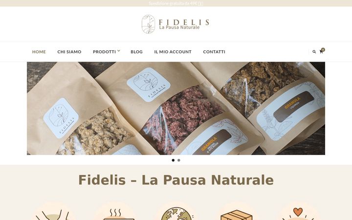 Screenshot ta' fidelisnaturale.it