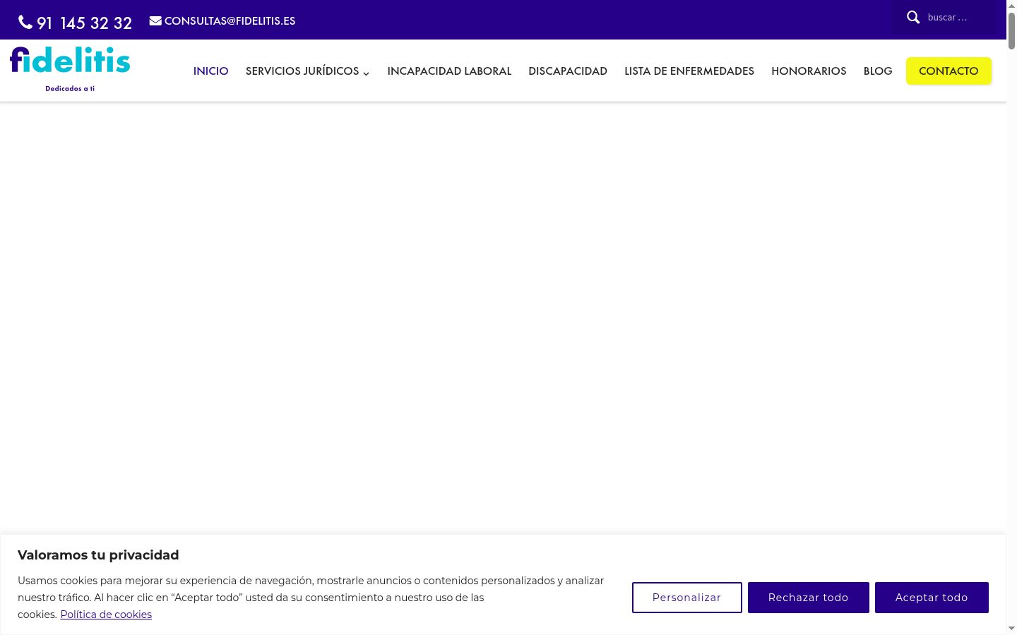 Skärmbild av samtyckesbannern som visades före någon interaktion
