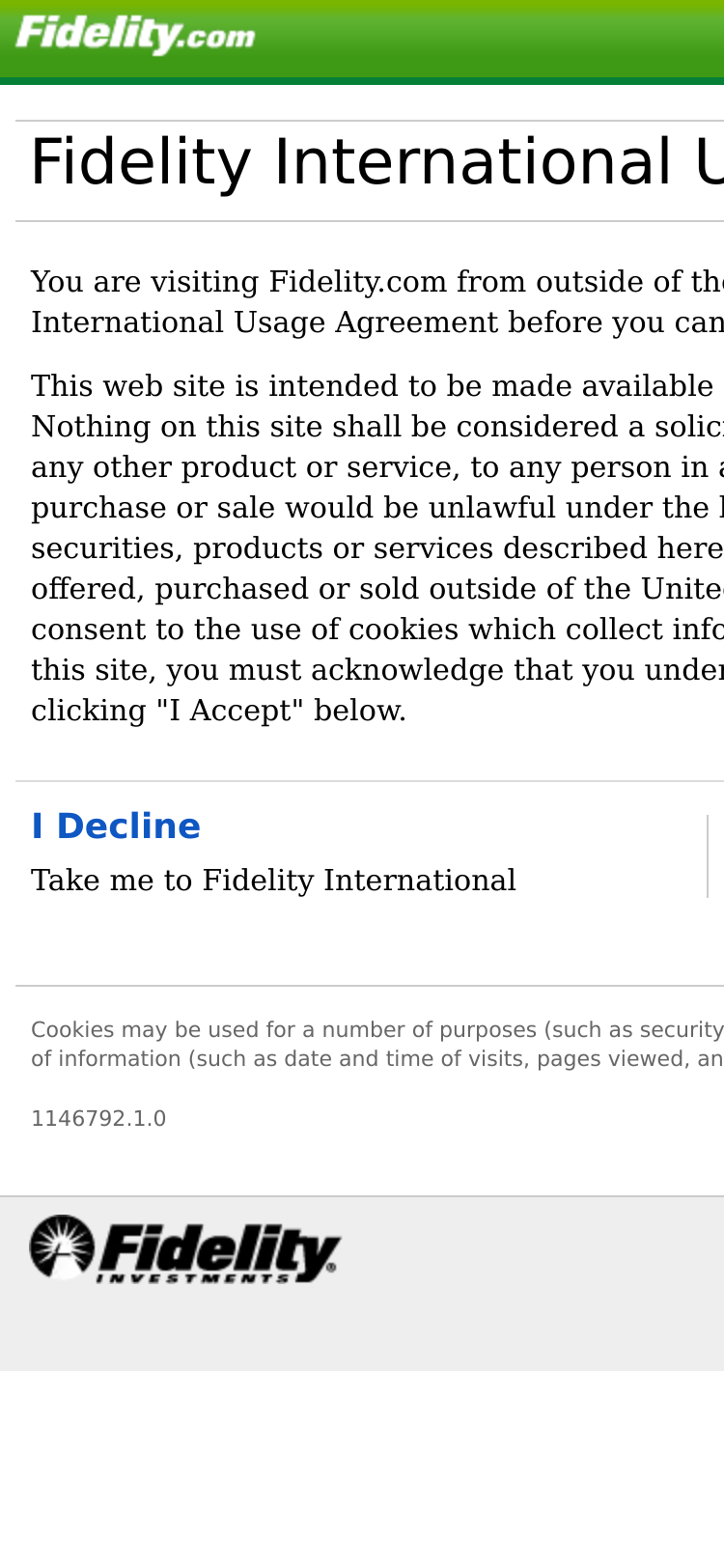 Mobile screenshot of fidelity.com