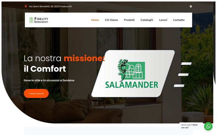 Screenshot ta' fidelityserramenti.it