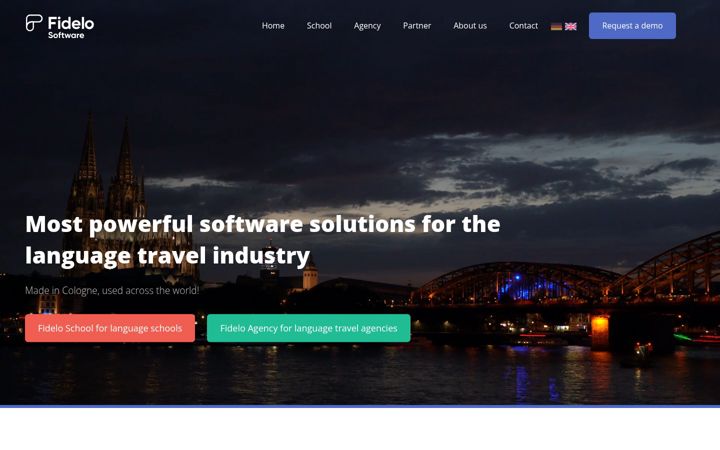 Screenshot of fidelo.com
