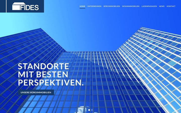Snímek obrazovky fides-immobilien.de