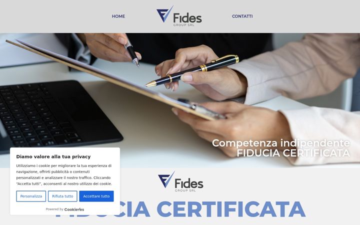Screenshot of fidescertificazioni.it