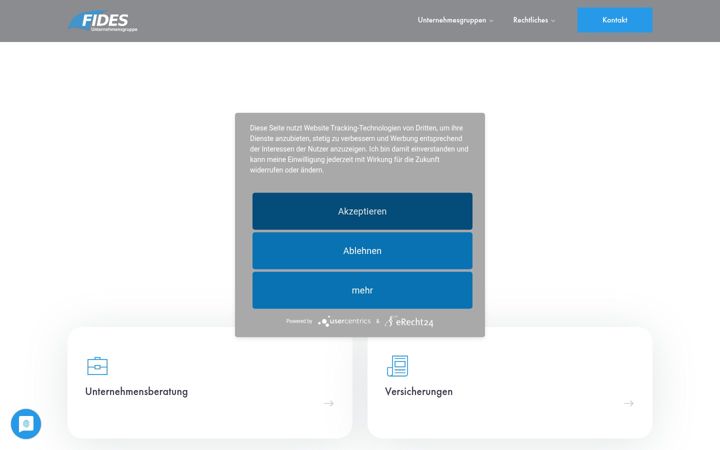 Screenshot of fidesgruppe.de