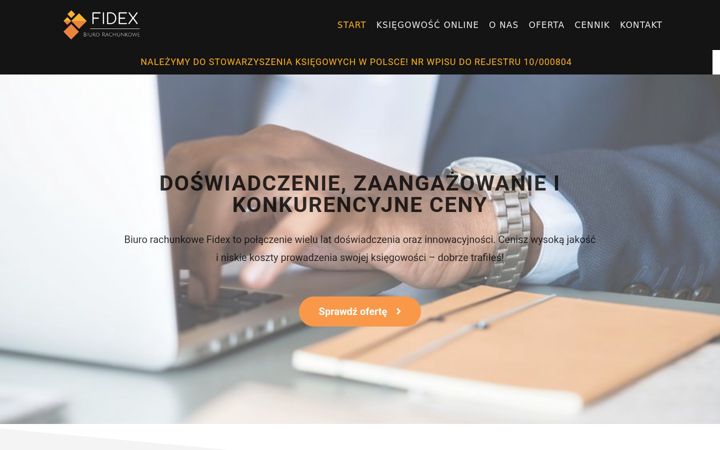 Screenshot of fidex.pl