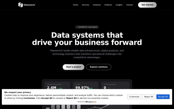 Screenshot of fidex.tech
