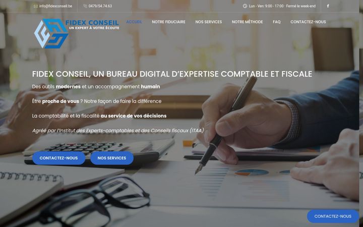 Screenshot of fidexconseil.be