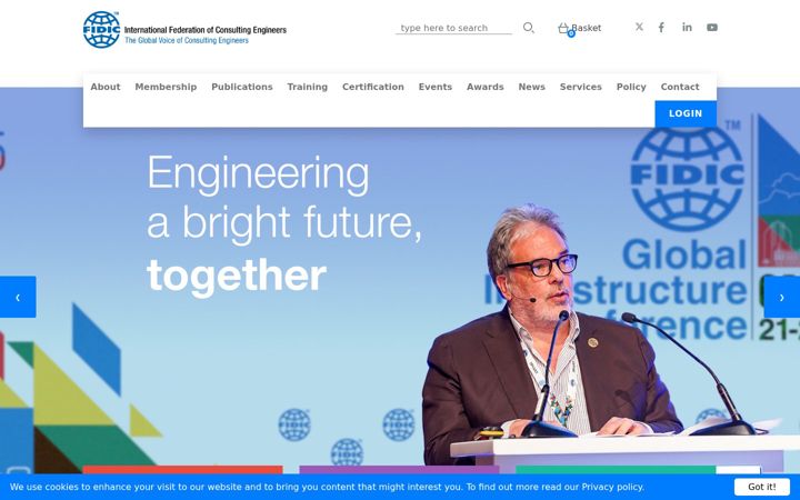 Screenshot of fidic.org
