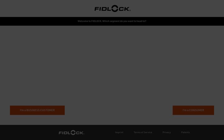 Captura de ecrã de fidlock.com