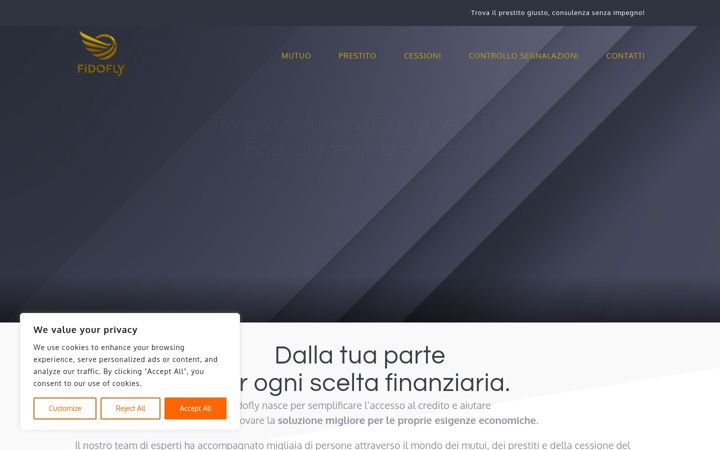 Screenshot of fidofly.com