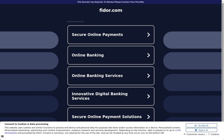 Screenshot of fidor.com