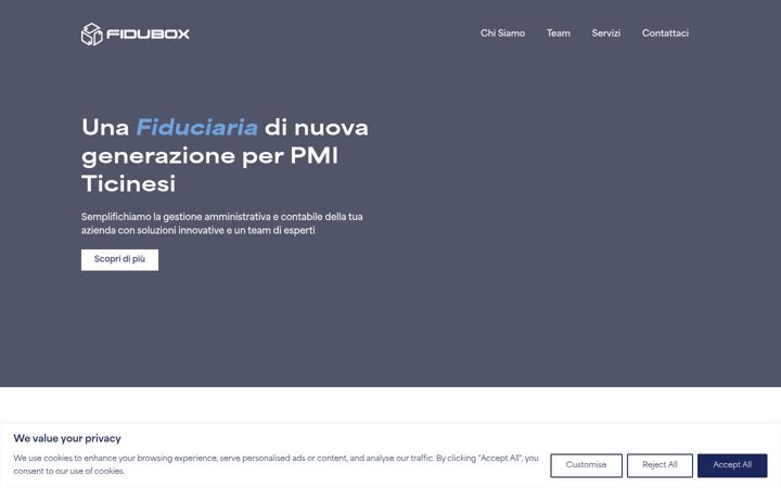 Screenshot of fidubox.ch