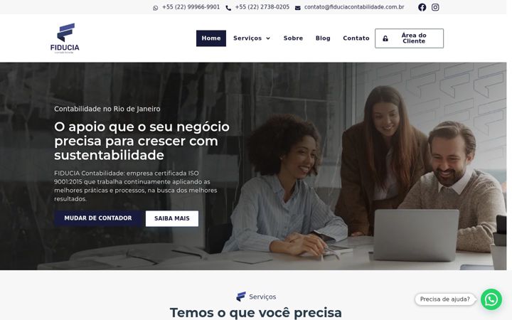 Screenshot ta' fiduciacontabilidade.com.br