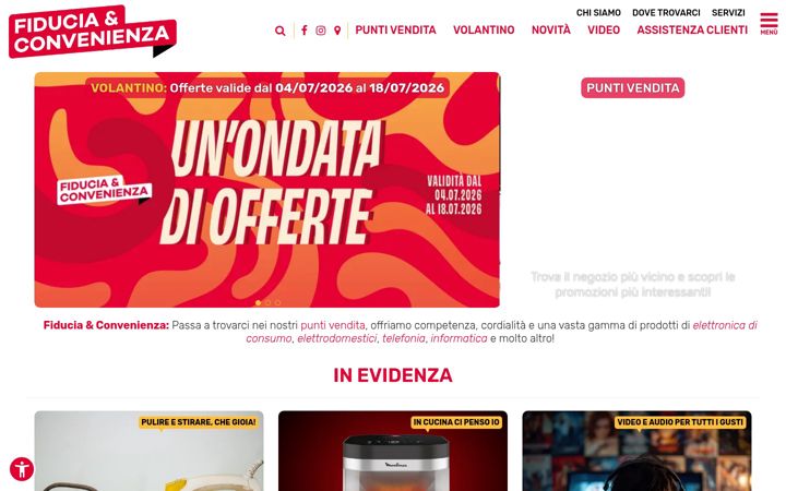 Skjámynd af fiduciaeconvenienza.it