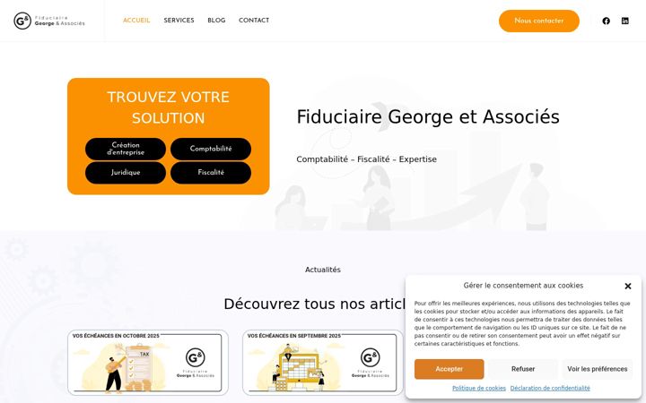 Captură de ecran a fiduciaire-george.be