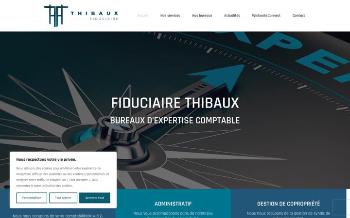 Screenshot von fiduciaire-thibaux.be