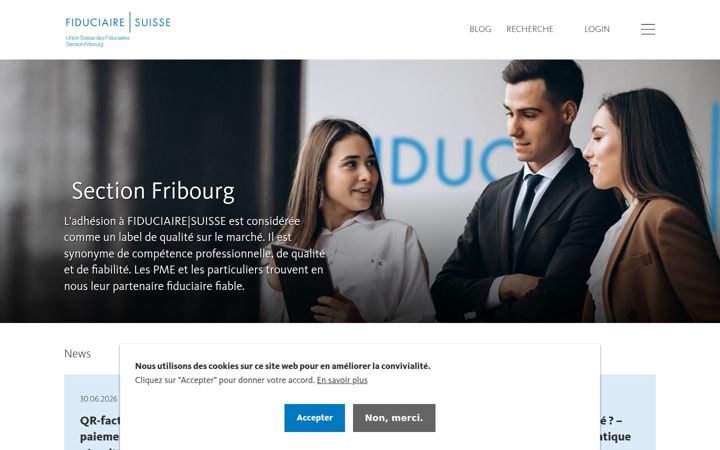 Screenshot of fiduciairesuisse-fr.ch