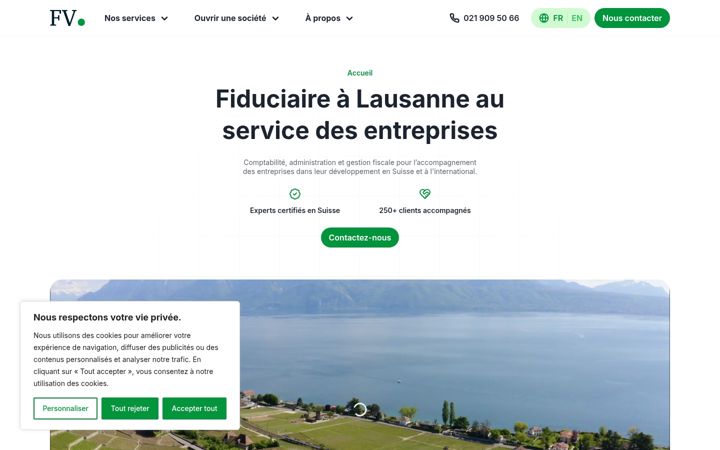 Screenshot of fiduciairevaudoise.ch