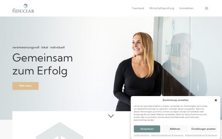 Screenshot of fiduciar.ch