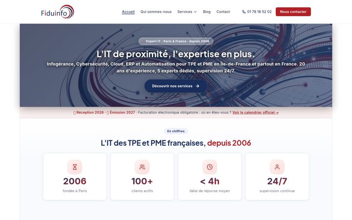 Screenshot of fiduinfo.com