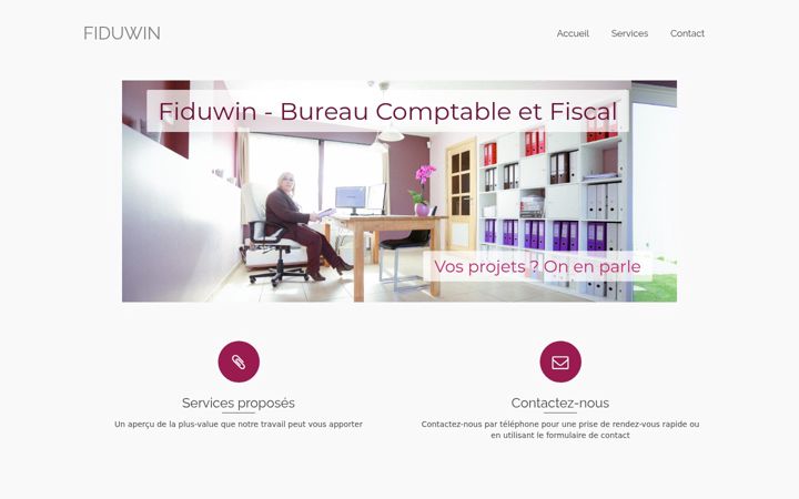 Screenshot of fiduwin.be